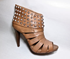 ASH Women's •Kate• Peep-Toe Studded Ankle Booties - ShooDog.com