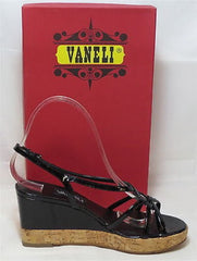 VANELI Women's Parnella Wedge - Black Patent - Multi SZ NIB - MSRP $120 - ShooDog.com