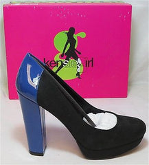 KENSIE GIRL Women's Harleen Pump - Black/Electric Blue - Multi SZ NIB - MSRP $69 - ShooDog.com