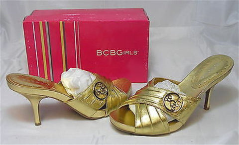 BCBGirls Pongo Sandal - Gold - Multiple SZ NIB - MSRP $90! - ShooDog.com