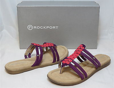 ROCKPORT Women's •Jeanie Thnong A• Sandal  - Purple/Violet - ShooDog.com