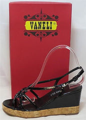 VANELI Women's Parnella Wedge - Black Patent - Multi SZ NIB - MSRP $120 - ShooDog.com