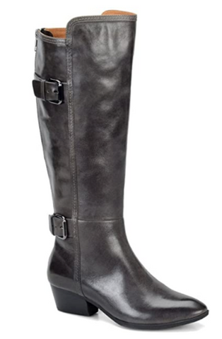 SOFFT Women's Palleteri Tall Leather Boot- Shadow Grey