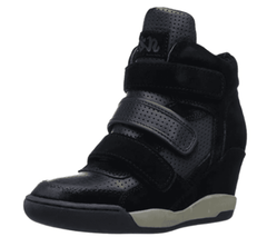 Ash Women's •Alex Bis• High Top Wedge Sneakers Black 39M