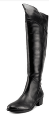 Everybody By BZ Moda  Women's •Jamila•  Over The Knee Boot - Black Leather - ShooDog.com