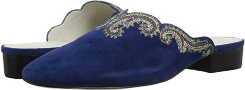 Bettye Muller  Women's •Fortune• Embroidered  Suede  Mule