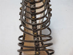 JEAN-MICHEL CAZABAT Women's Ciarra Caged Sandal - Bronze - ShooDog.com