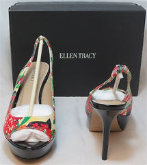 ELLEN TRACY Women's Alec Platform Slingbacks - Multicolor - 9M NIB - MSRP $89 - ShooDog.com