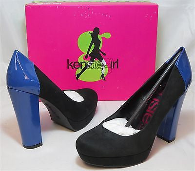 KENSIE GIRL Women's Harleen Pump - Black/Electric Blue - Multi SZ NIB - MSRP $69 - ShooDog.com