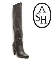 ASH Women's •Intense• Tall Shafted Boot - Black Leather - ShooDog.com