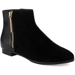 FRENCH CONNECTION Devin •Black• Flat Ankle Boot - ShooDog.com