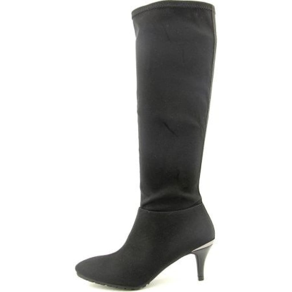 TAHARI Women's "Felipa" •Black Stretch Fabric• Knee High Boot - ShooDog.com