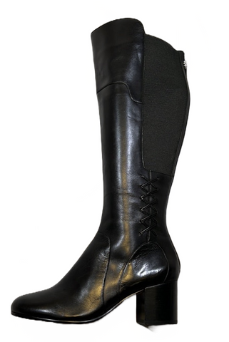 ADRIENNE VITTADINI Women's • Grant • Tall Boot - Black Soft Calf Leather -