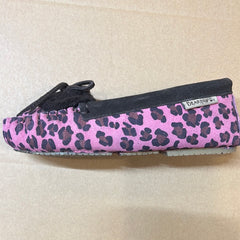 Girls Bearpaw • Venia • Youth Leopard Print Suede Moccasin