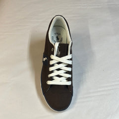 POLO RALPH LAUREN  •Giles•  Chocolate Canvas Sneaker - Fits Women or Youth