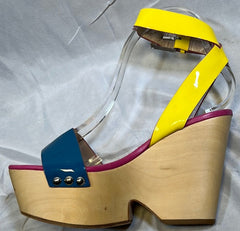 JEAN-MICHEL CAZABAT Women's • Bess •. Wood Wedge Platform Sandal