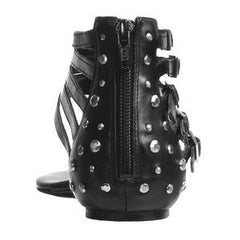 JESSICA SIMPSON Women's •Danson• Sandals - Black Leather - ShooDog.com